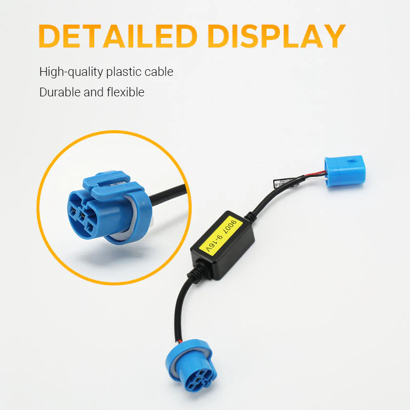Fahren 9007 CANbus Decoder, Plug-and-Play Anti-Flicker Module for Bulb Pack of 2 - Image 4