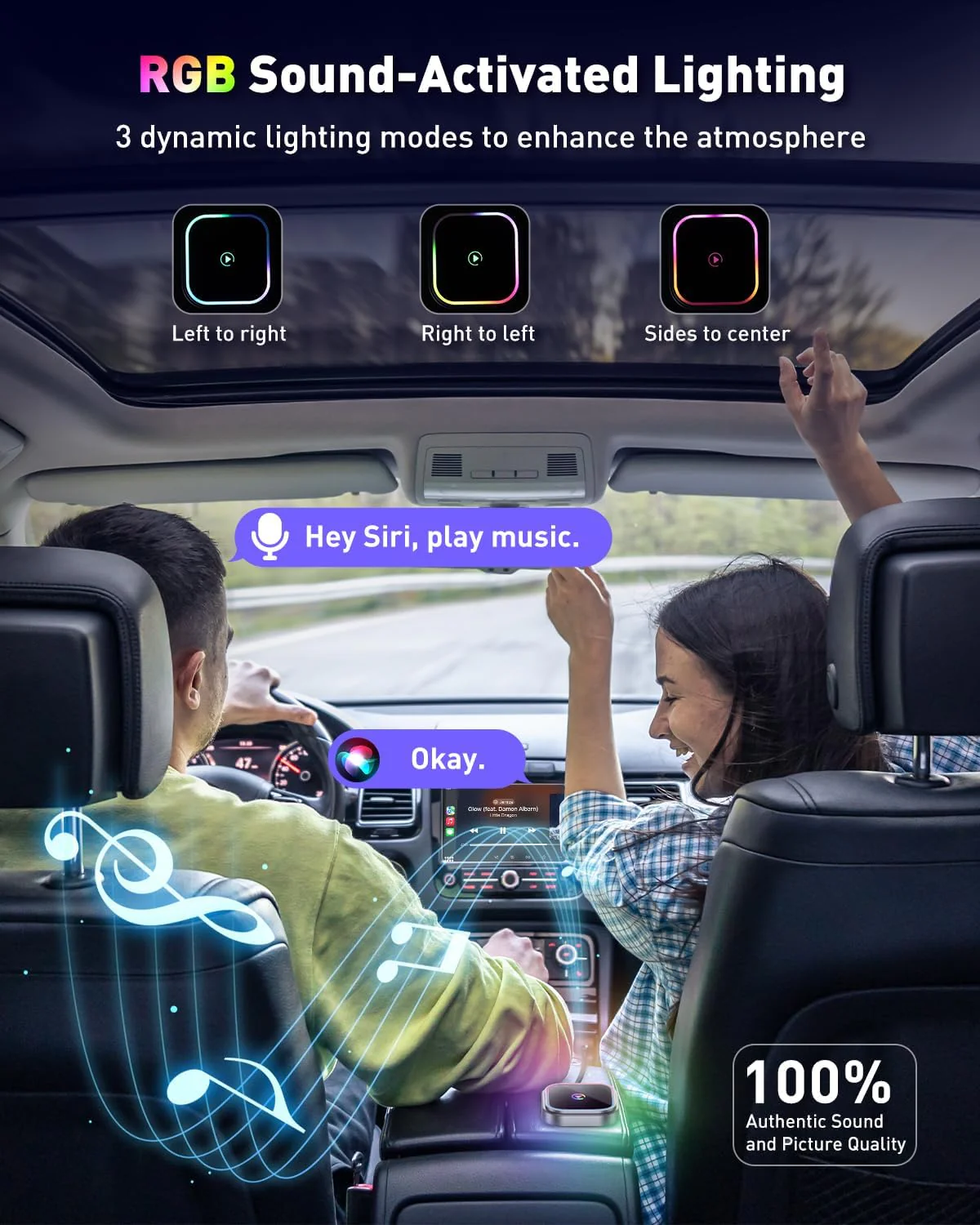FAHREN 2-in-1 Wireless Carplay Adapter for iPhone & Android - Image 3