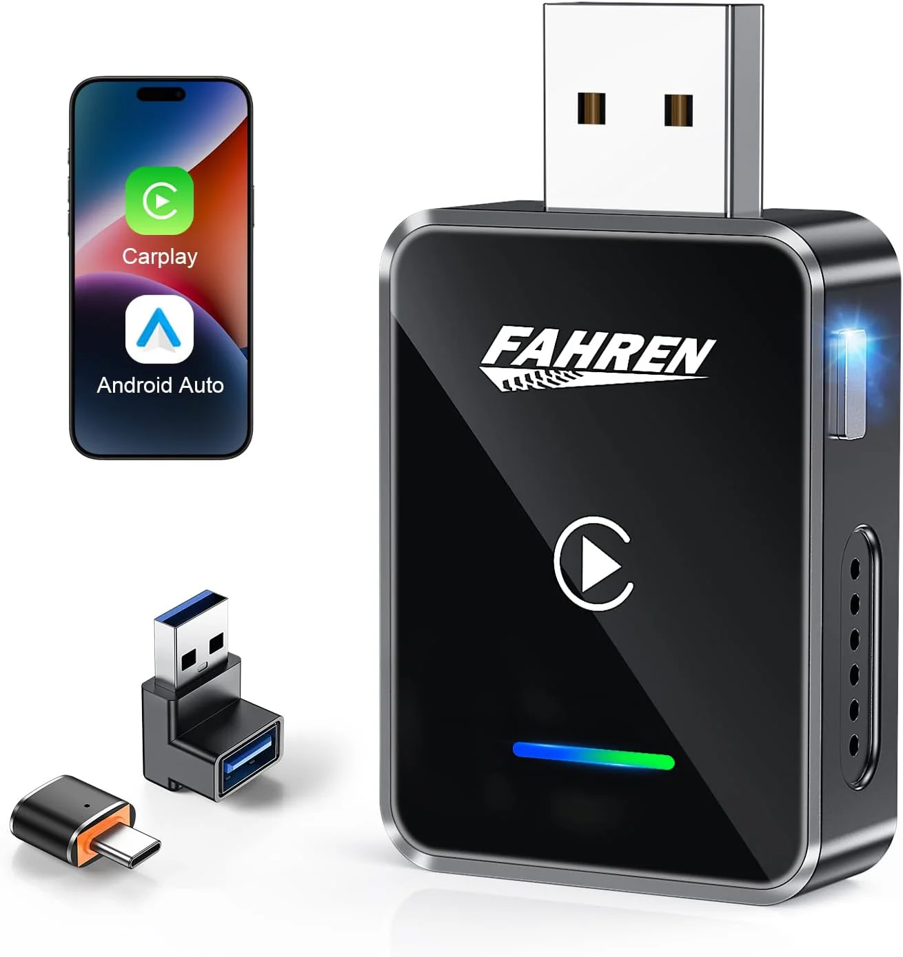 Fahren 2-in-1 Wireless CarPlay Adapter, Plug &amp; Play, One-Click User Switching - Image 8