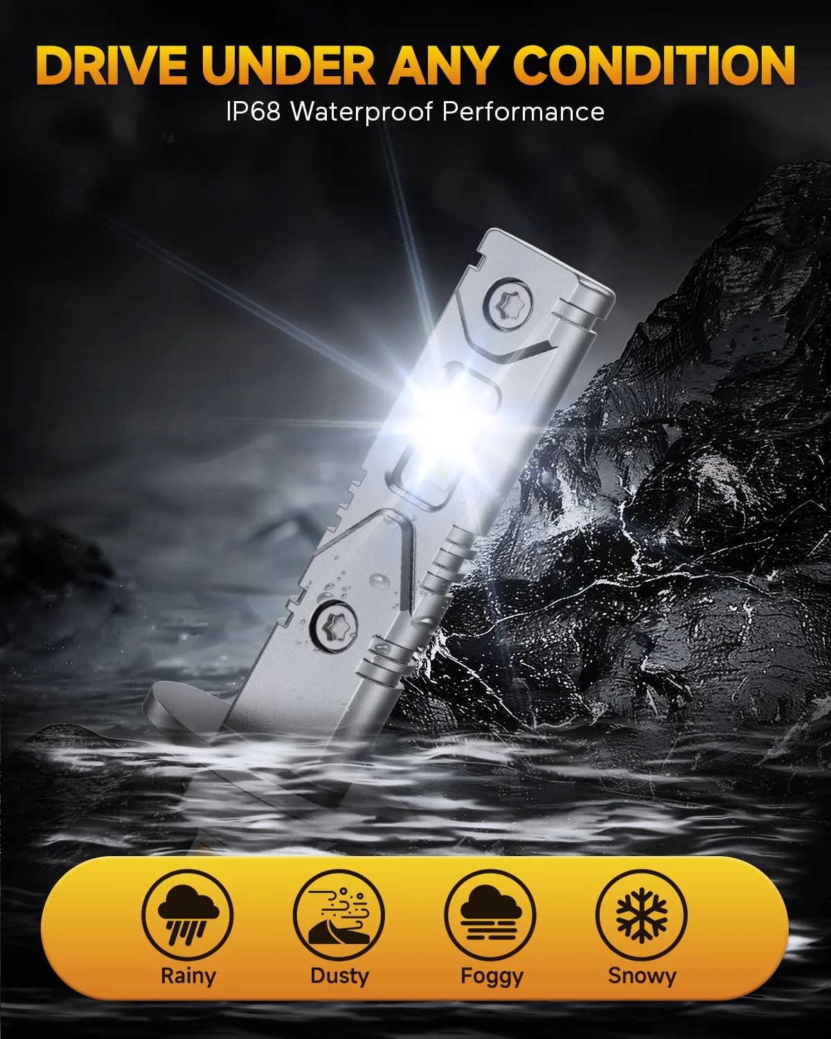 FAHREN 2026 H1 LED Headlight Bulbs 900% Brightness, Pack of 2 - Image 7