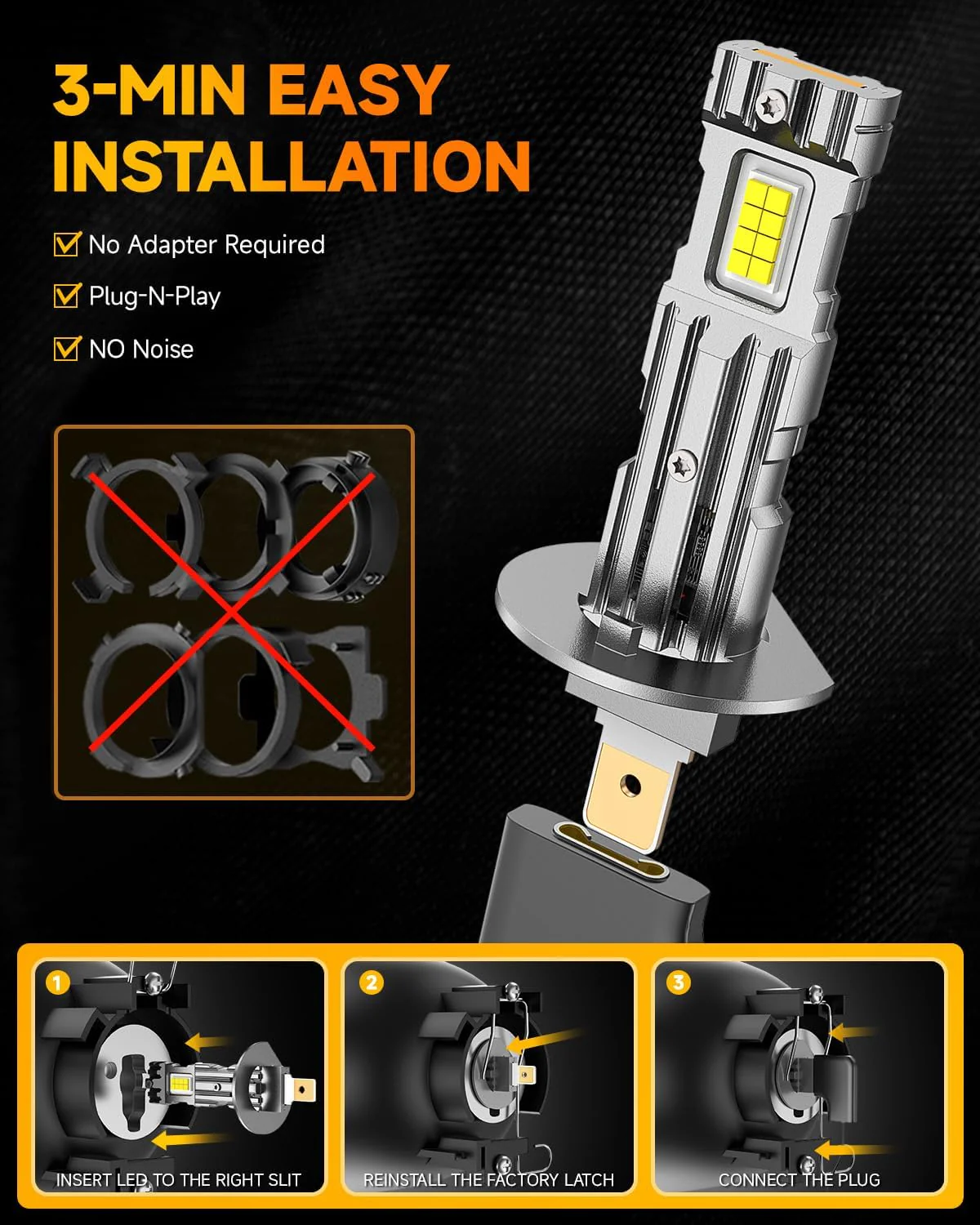 FAHREN 2026 Upgraded H1 Bulb, 1:1 Mini Size H1 Fog Light Bulbs (2-Pack) - Image 3