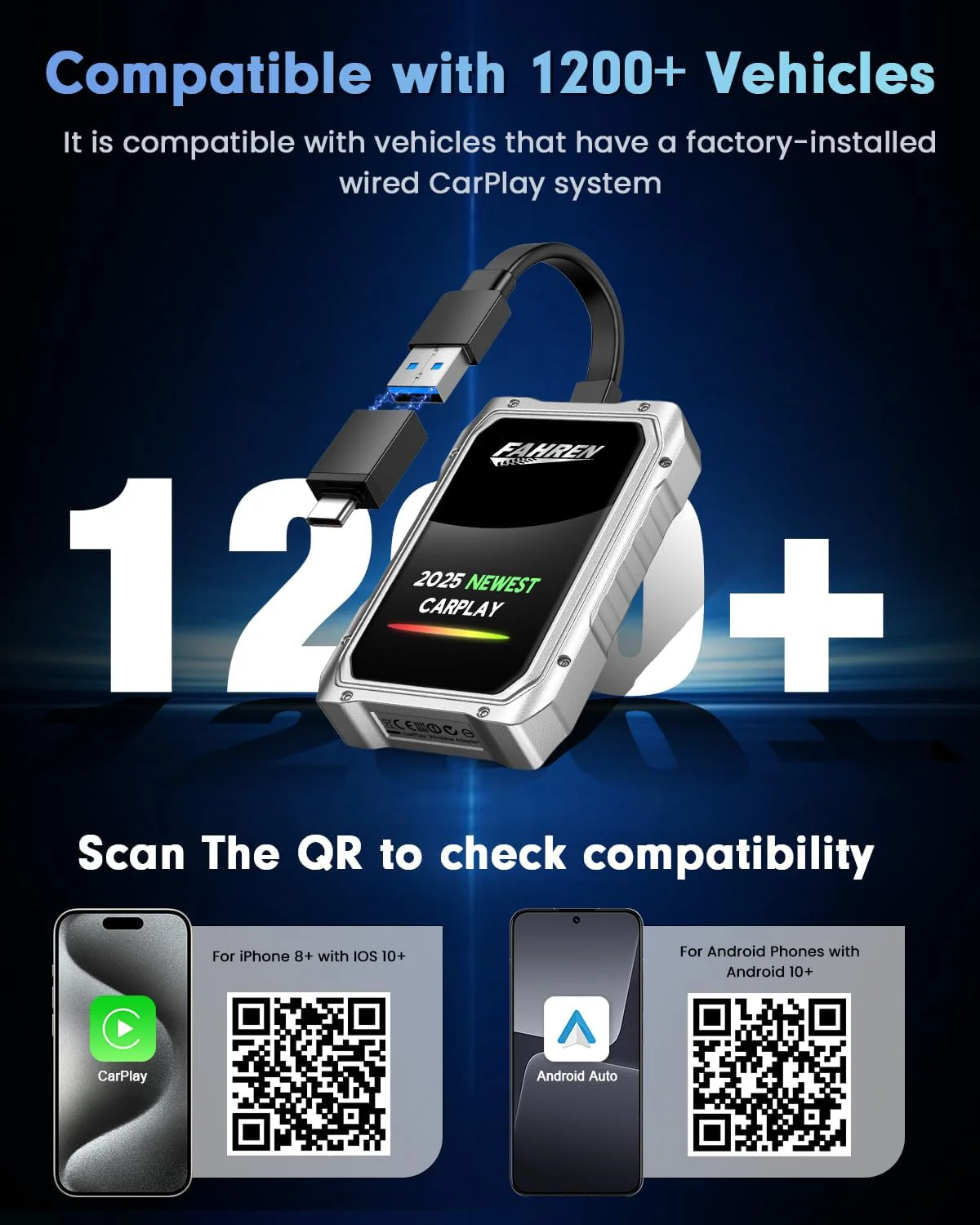 Fahren 2026 Upgraded Wireless CarPlay Adapter for iPhone Z1 CARPLAY - Image 6