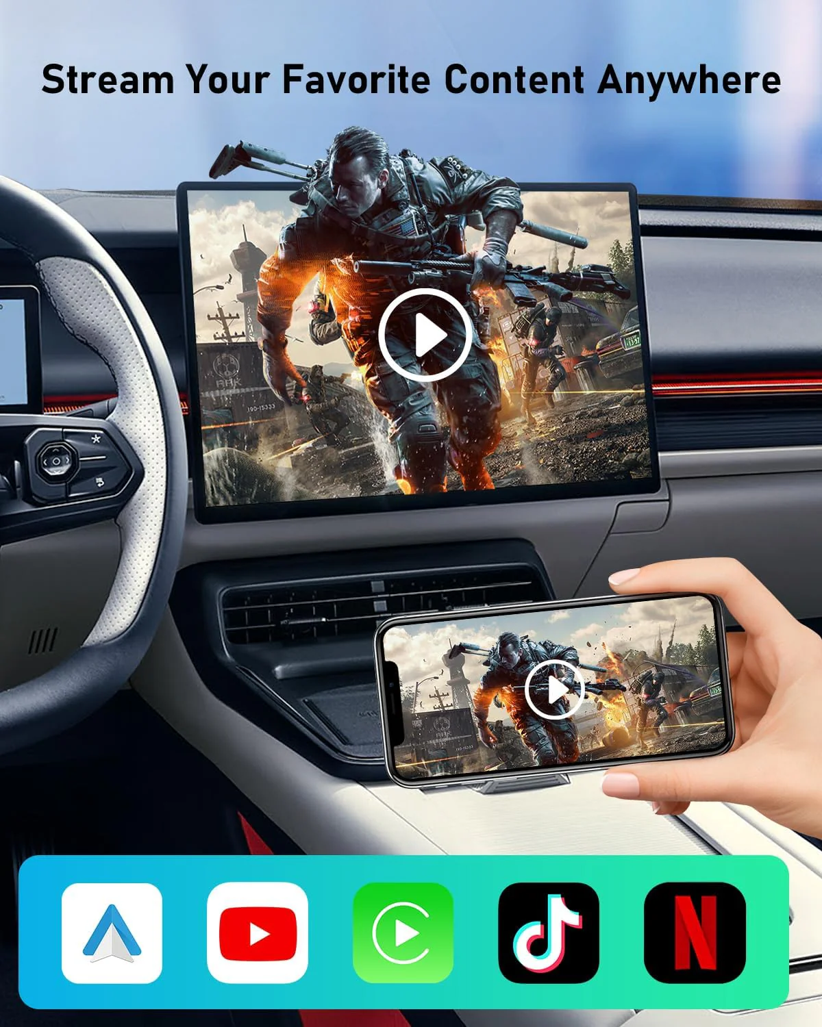 Fahren 3rd-Gen Wireless CarPlay Adapter, AI Magic Box for iPhone & Android Auto - Image 5