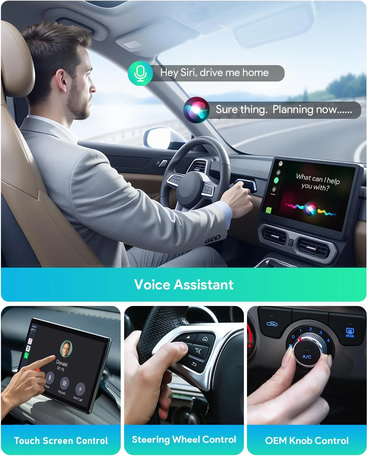 Fahren 3rd-Gen Wireless CarPlay Adapter, AI Magic Box for iPhone & Android Auto - Image 7