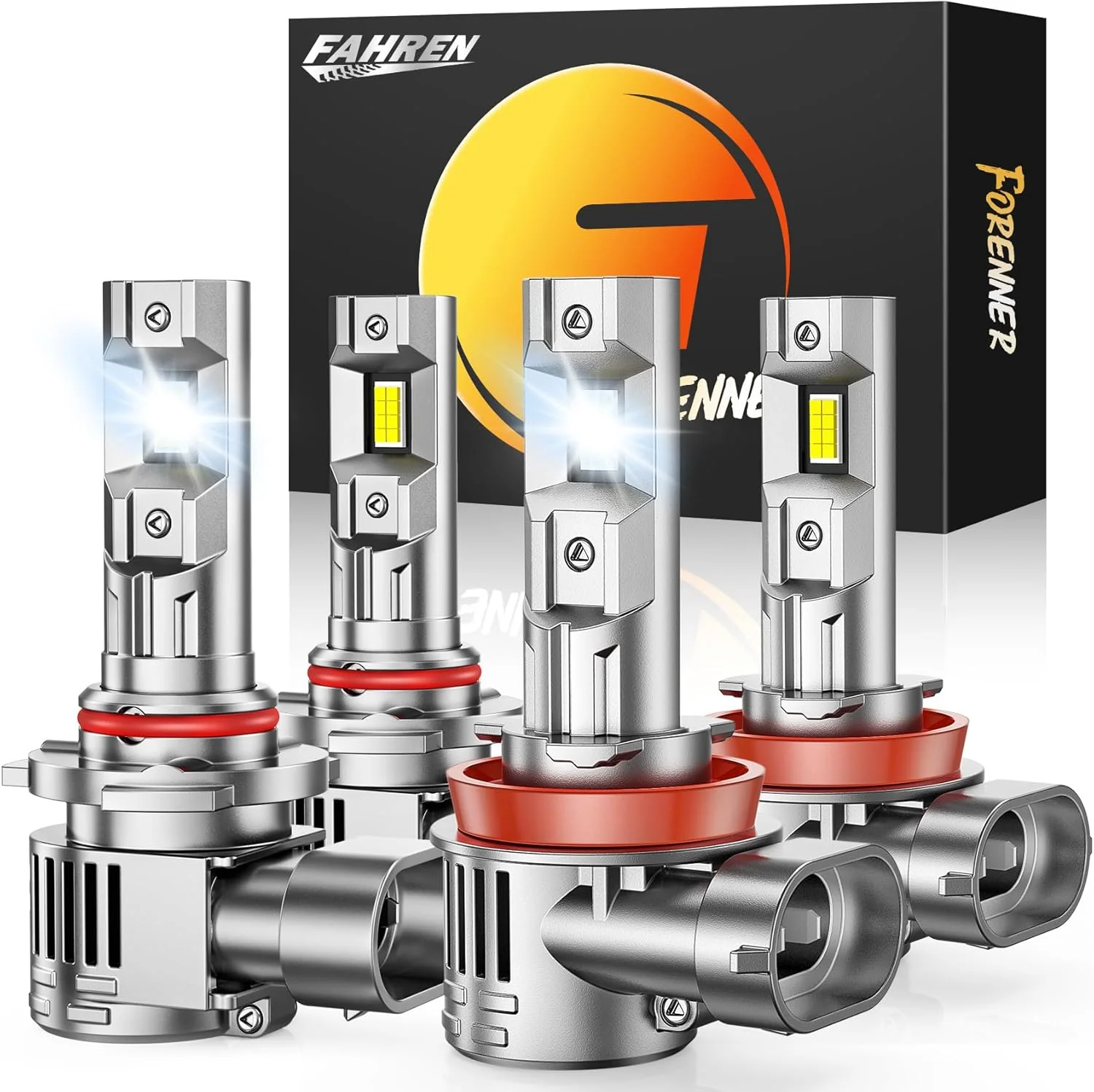 Fahren 9005/H11 LED Bulb Combo, 100,000LM, 1500% Brighter, 2025 Upgraded(4-Pack) - Image 9