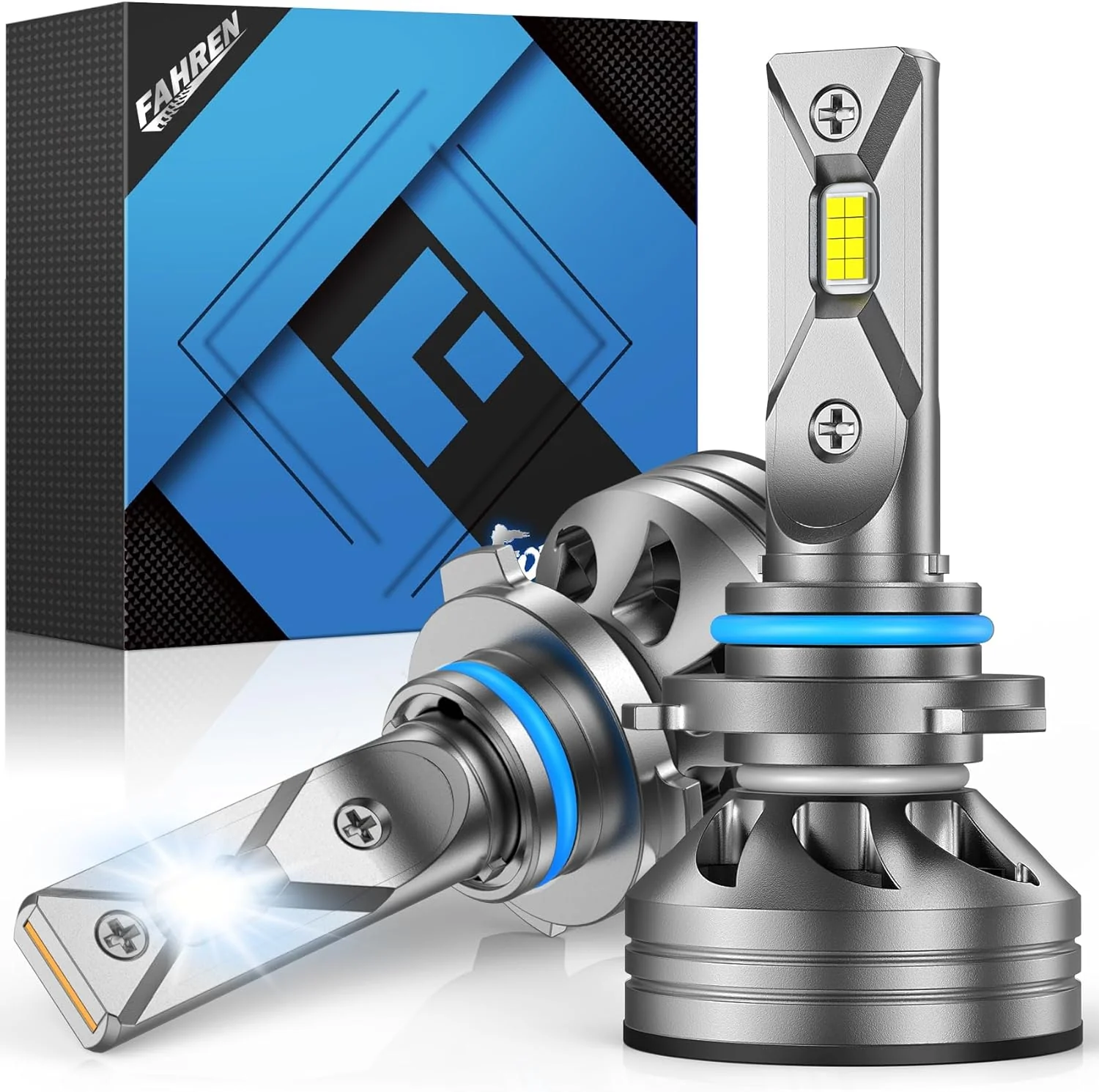 Fahren 9005 LED Headlight Bulbs, 50000LM 6500K Cool White 2-Pack - Image 8