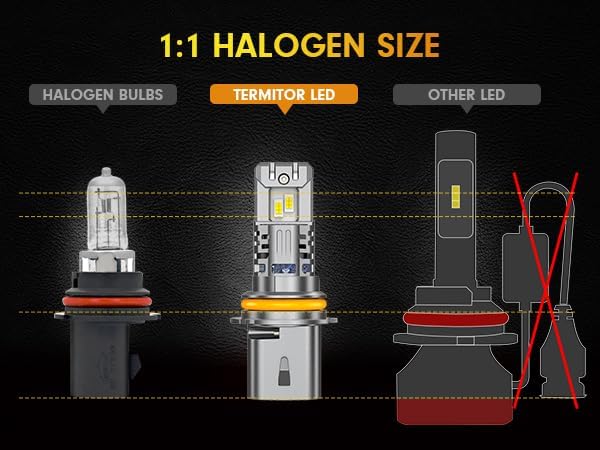 Fahren 9007 HB5 LED Headlight Bulbs, 90000LM 12X Brighter 1:1 Size 2pc - Image 5