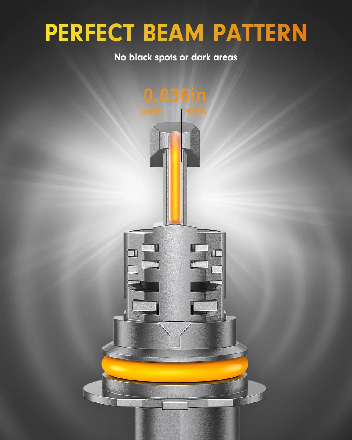 Fahren 9007 HB5 LED Headlight Bulbs, 90000LM 12X Brighter 1:1 Size 2pc - Image 6