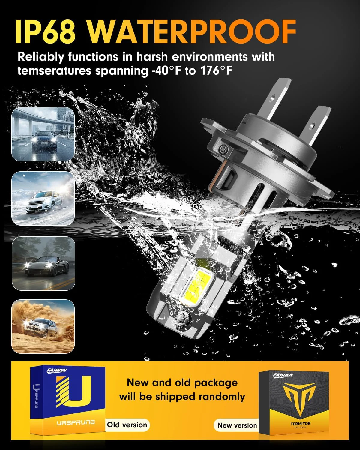 FAHREN H7 LED Bulbs 60,000LM 1200% Brighter Plug & Play(2-Pack) - Image 3