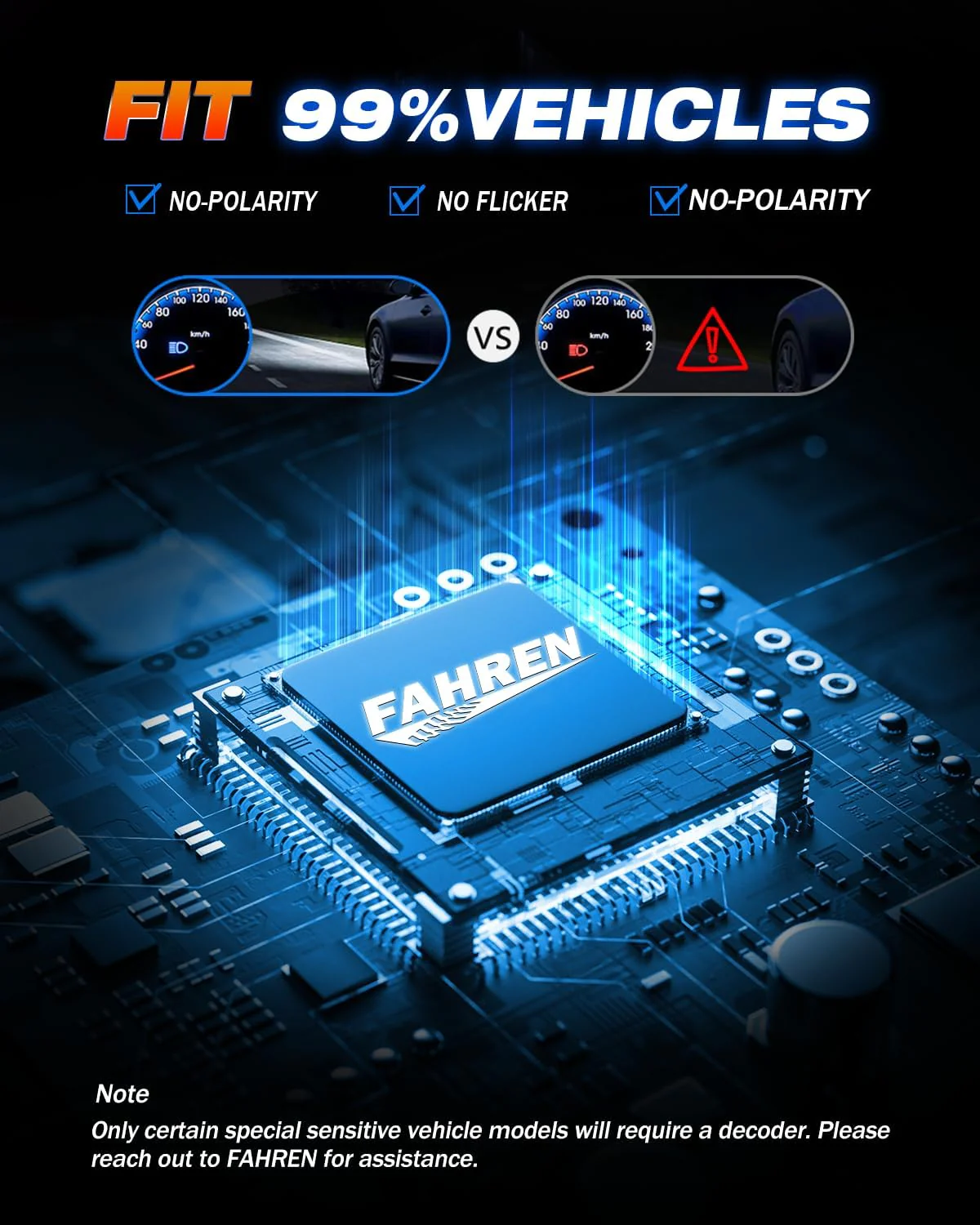 FAHREN H11/H8/H9 LED Bulbs| 800% Brightness 6500K (2-Pack) - Image 7