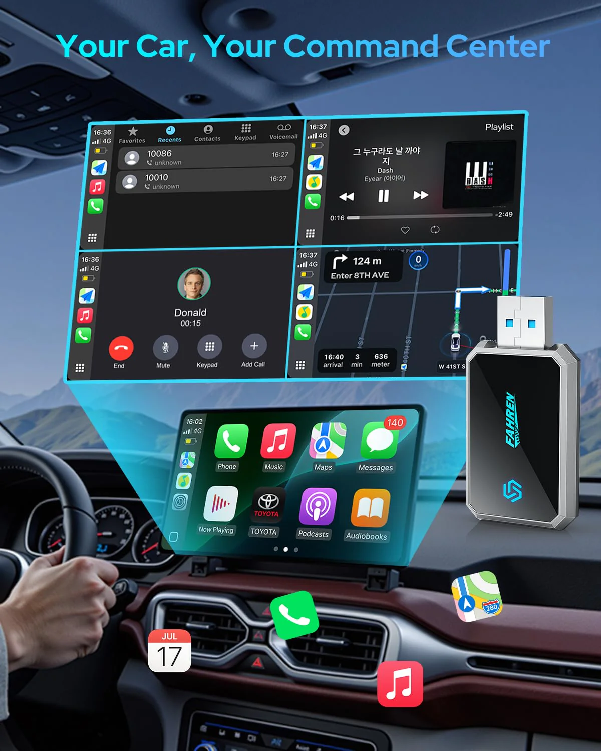FAHREN Latest-Gen Wireless CarPlay Adapter - Image 8