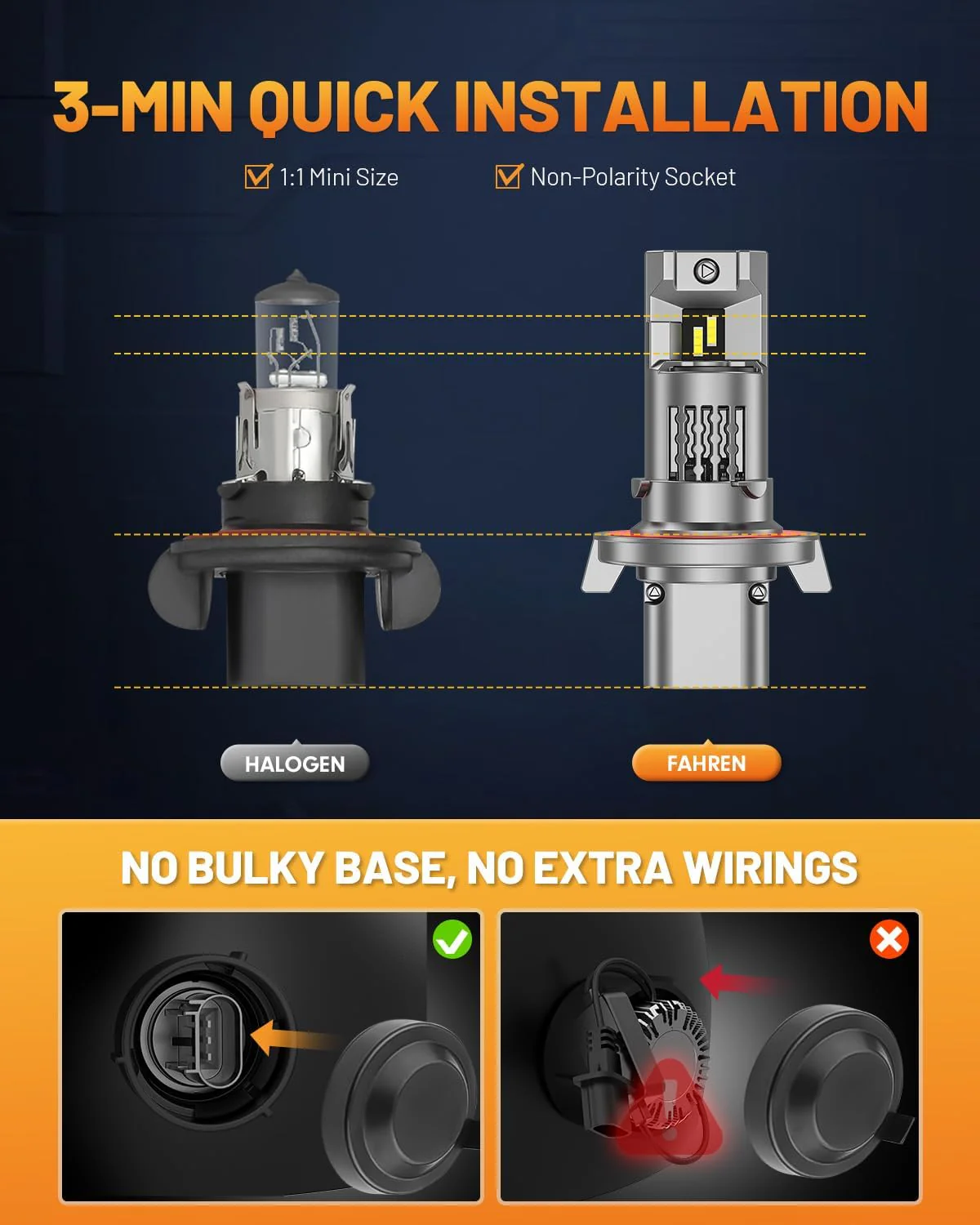 Fahren Upgraded 9008/H13 Light Bulb (2-Pack) - Image 4