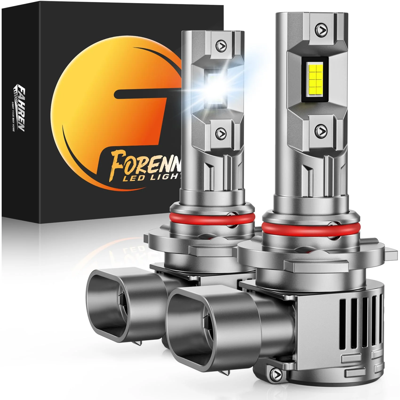 forenner Fahren H13/9008 LED Bulb Hi/Lo Beam, 900% Enhanced Brightness 6500K(2-Pack) - Image 8