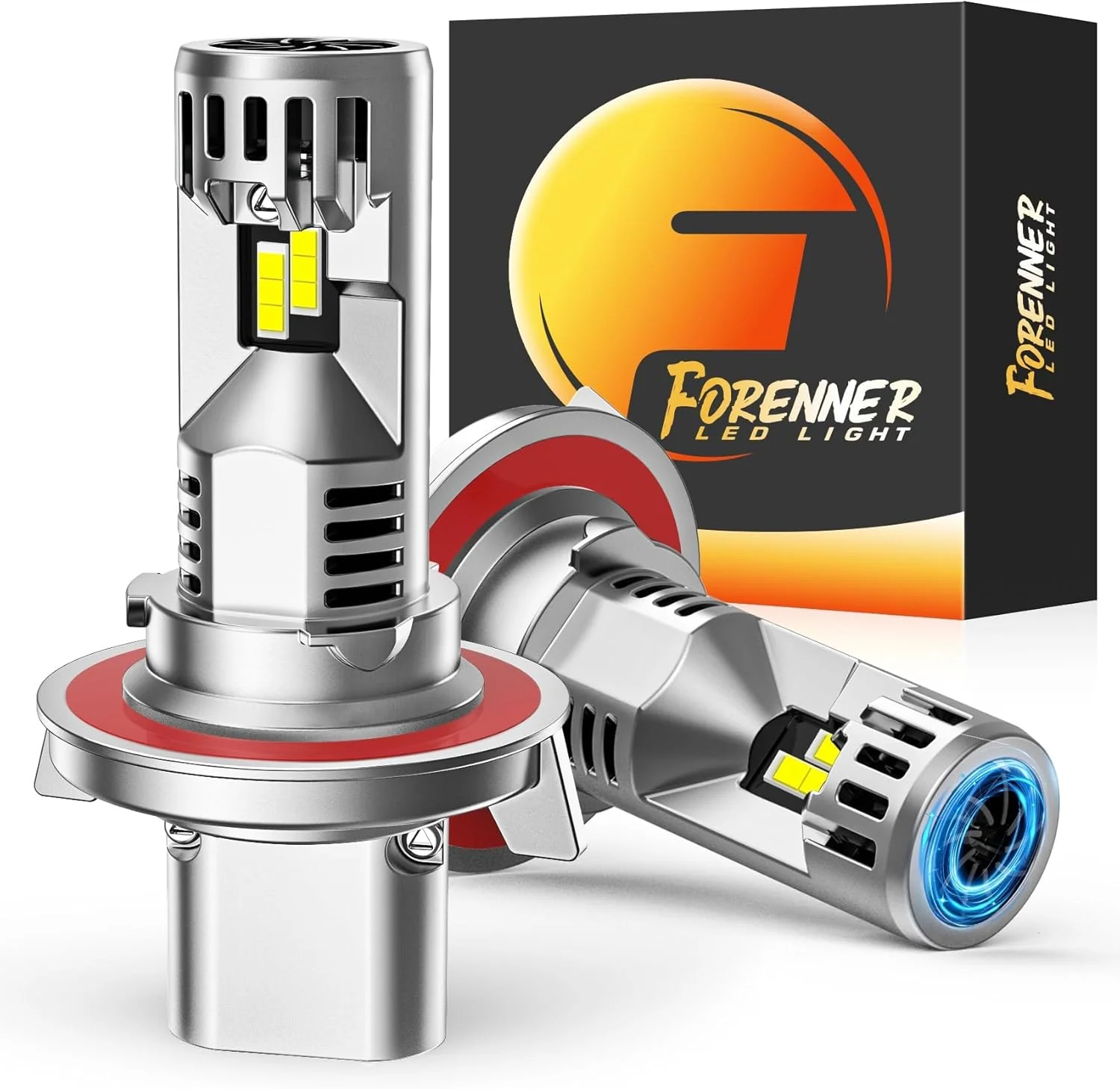 Forenner H13 LED Bulb, 40,000LM, 800% Brighter, 6500K Cool White, IP68 (2-Pack) - Image 6