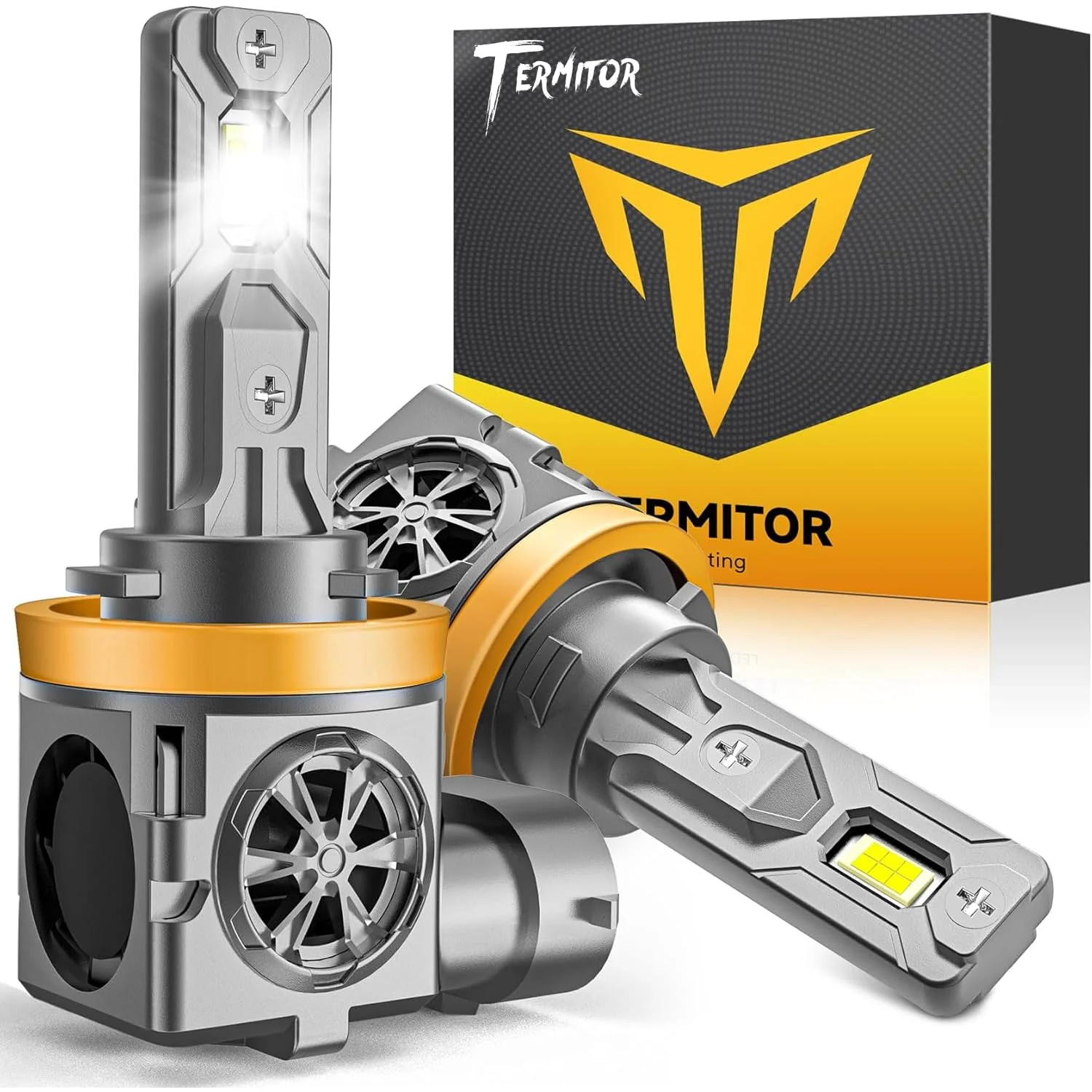 Termitor Latest 𝖧𝟣 Bulbs, 6500K Cool White Super Bright, 1:1 Halogen Size, No Adapter Required, Easy Install Non-Polarity Off Road Fog Lights, Pack of 2 - Image 20