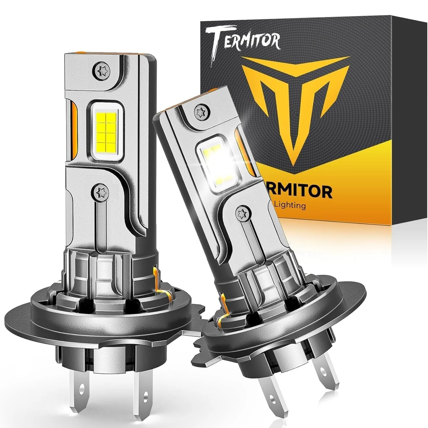 Termitor Latest 𝖧𝟣 Bulbs, 6500K Cool White Super Bright, 1:1 Halogen Size, No Adapter Required, Easy Install Non-Polarity Off Road Fog Lights, Pack of 2 - Image 9