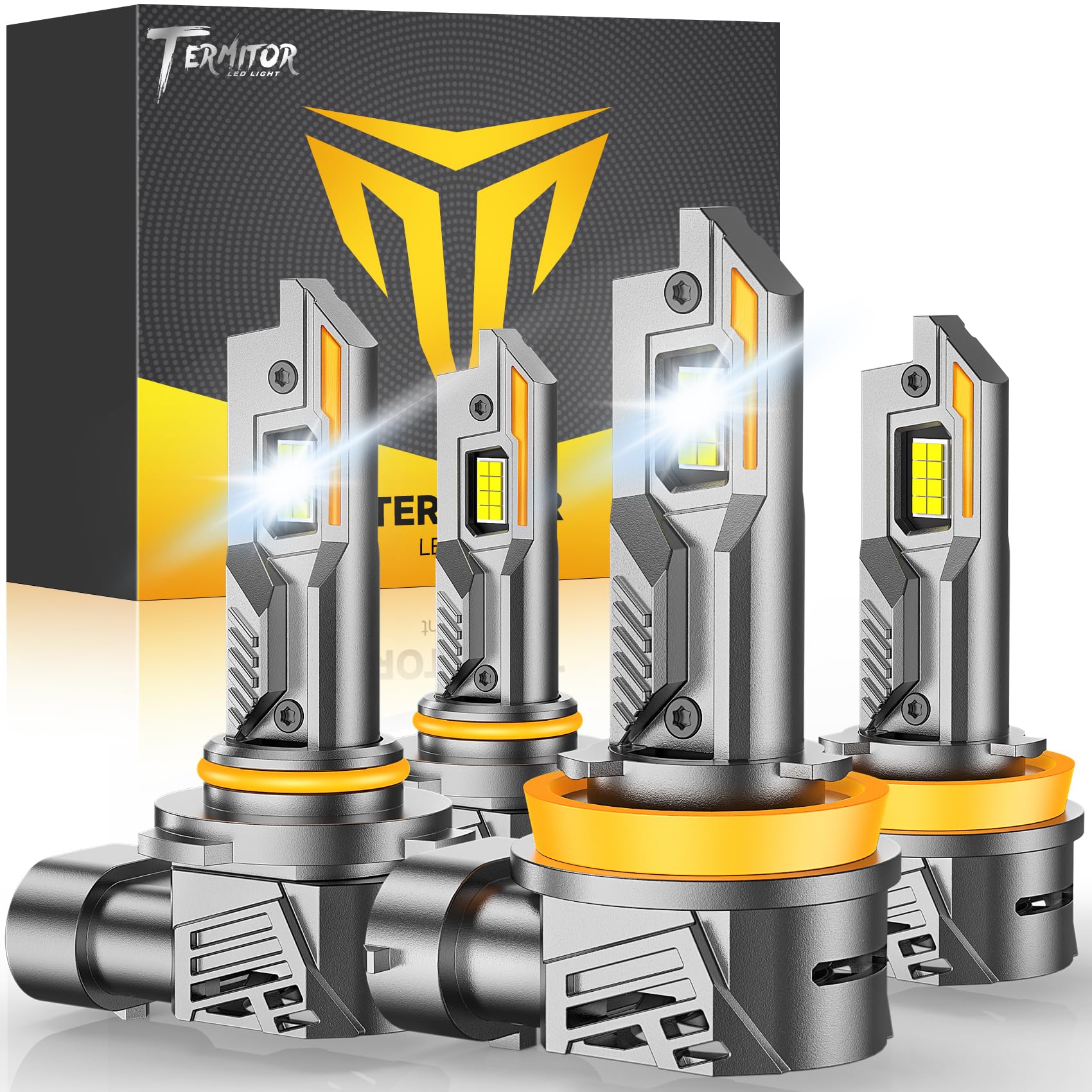 Termitor H13 H10 LED Bulbs Combo for 2004-2014 Ford F-150, 80000LM 4pc - Image 18