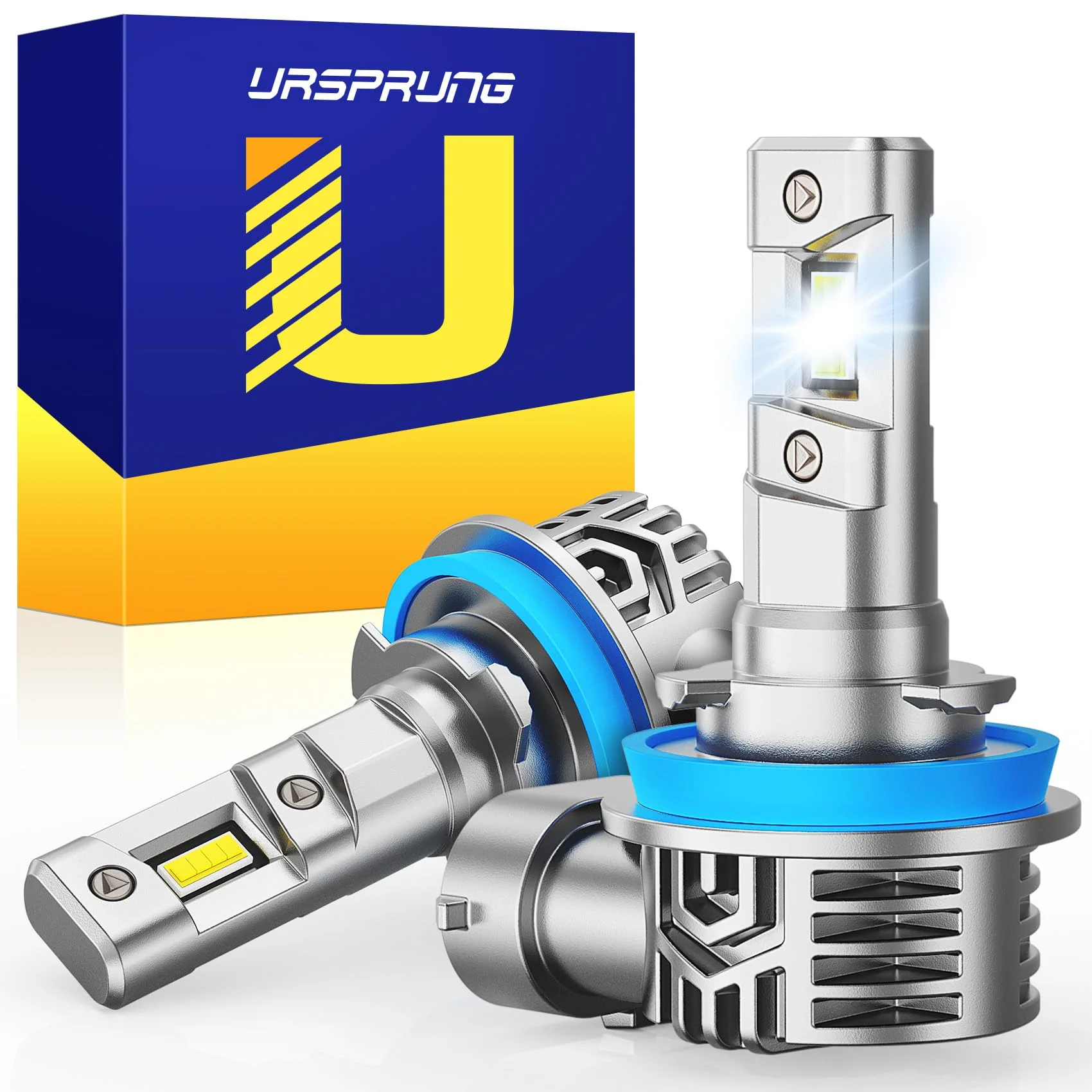 Ursprung H11/H9/H8 9005/HB3 LED Headlight Bulbs Combo 60000LM 900% Brighter 6500K Cool White(4-Pack) - Image 7