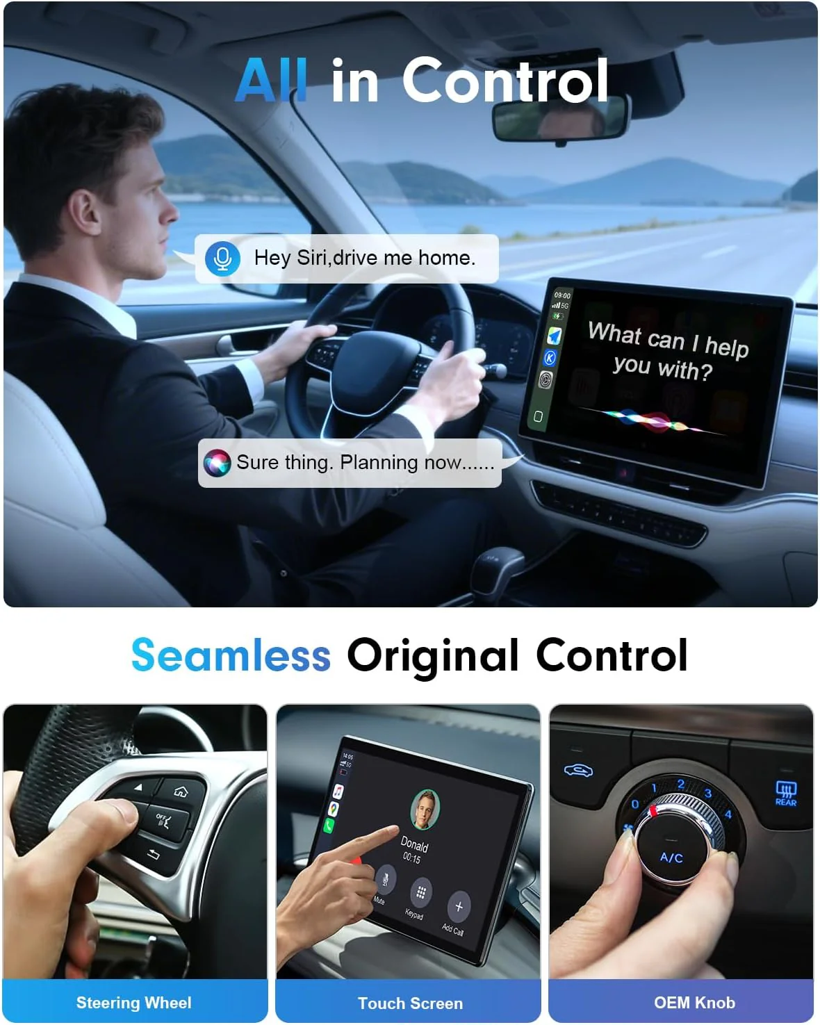 Wireless CarPlay Adapter, 2025 Upgraded, 5X Faster, 2X More Stable, iOS 10+ & 2016+ Cars - Image 4